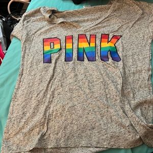 PINK rainbow tee